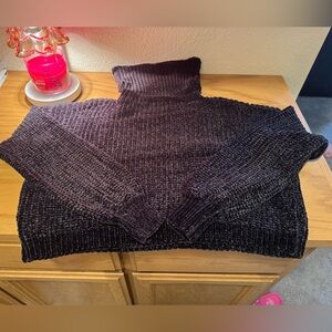 Zenana Outfitters Charcoal Turtleneck Sweater